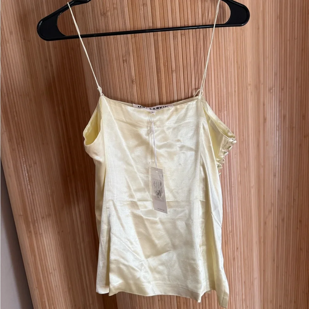 Mr Larkin sille top in elderflower - silk cami - Picture 6 of 6